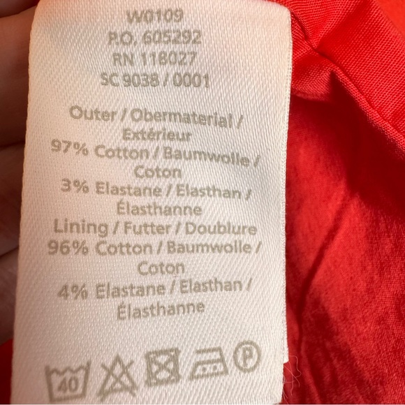 Boden Rosehip Ballet Slippers Leila Shirt Dress - Size 10 Sleeveless Red - Picture 12 of 15